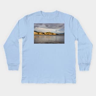 Okanagan Lake Summer Landscape near Penticton Kids Long Sleeve T-Shirt